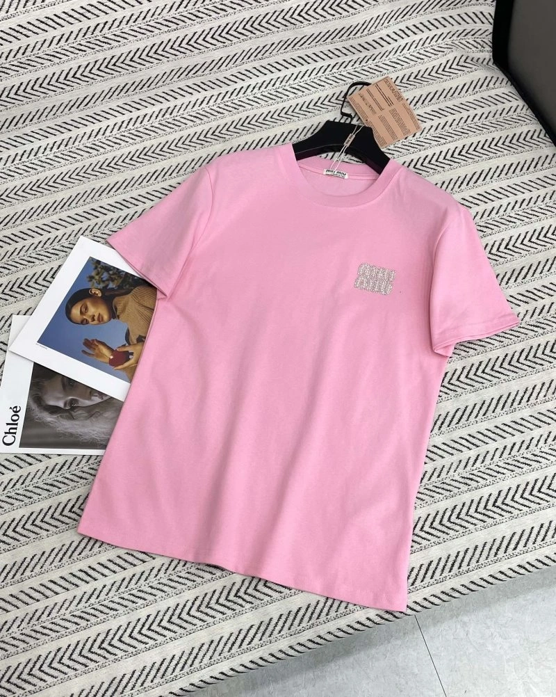 Miu Miu T-Shirts Comfortable 154441