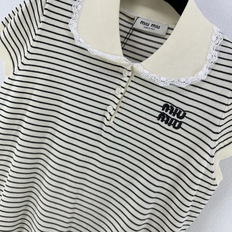 Breathable Miu Miu T-Shirts 154437