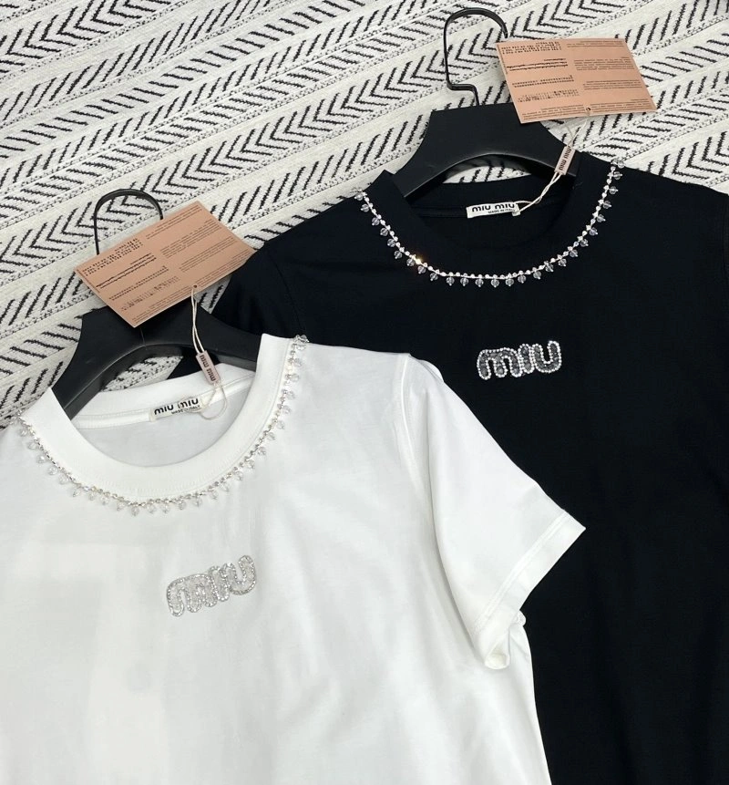 Miu Miu T-Shirts Durable 154412