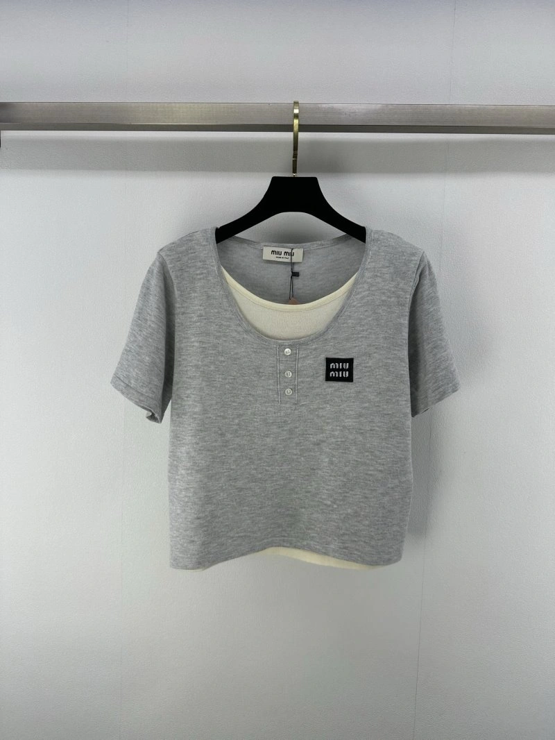 Miu Miu T-Shirts MoistureWicking 154392