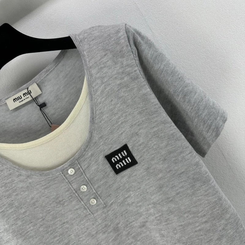 Miu Miu T-Shirts MoistureWicking 154392