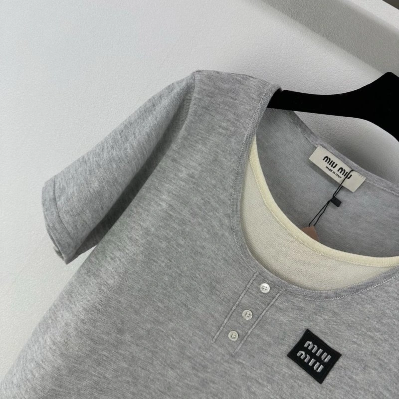 Miu Miu T-Shirts MoistureWicking 154392