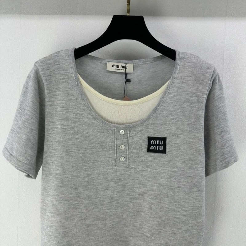 Miu Miu T-Shirts MoistureWicking 154392