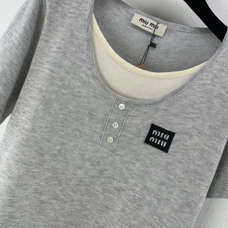 Miu Miu T-Shirts MoistureWicking 154392