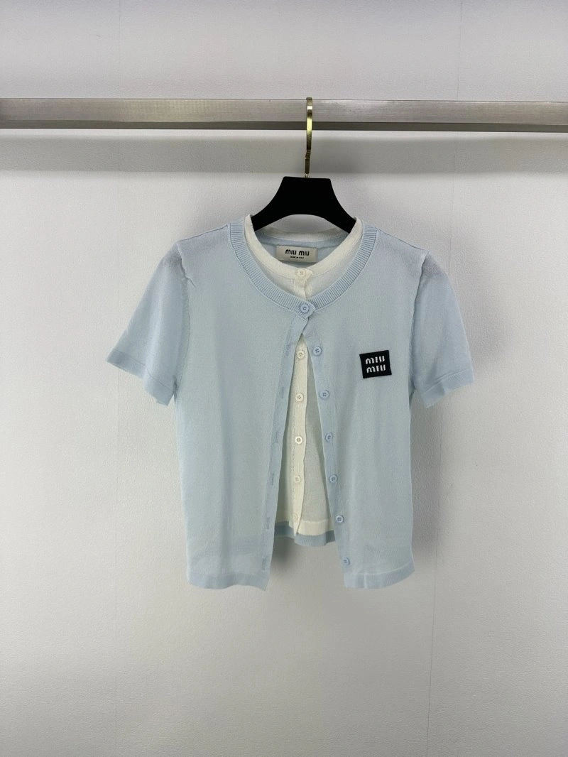Miu Miu T-Shirts Durable 154388
