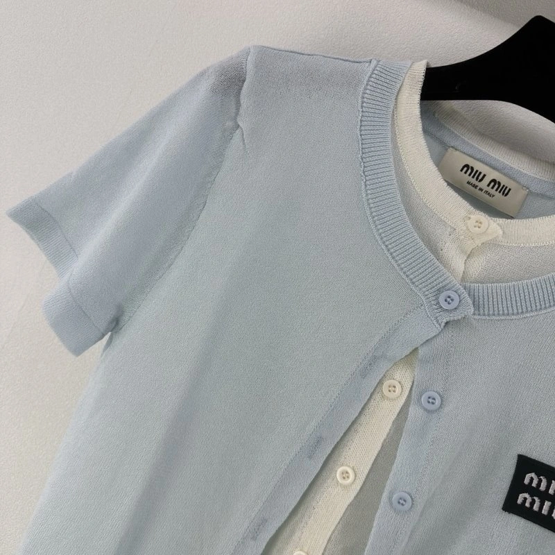 Miu Miu T-Shirts Durable 154388