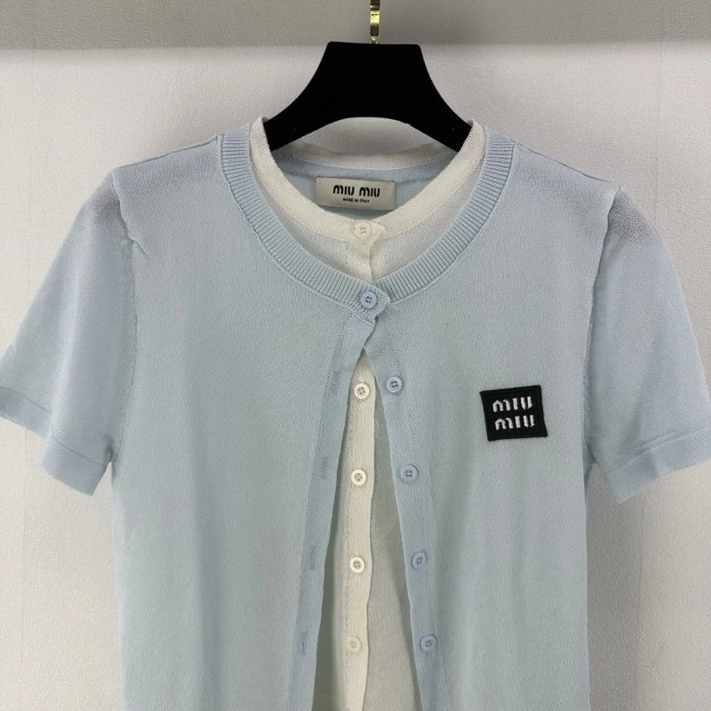 Miu Miu T-Shirts Durable 154388