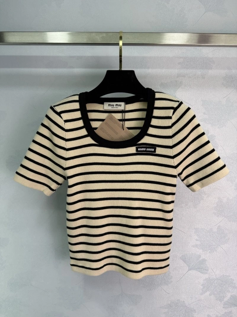 Miu Miu T-Shirts Stretchable 154385