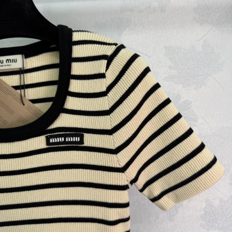 Miu Miu T-Shirts Stretchable 154385
