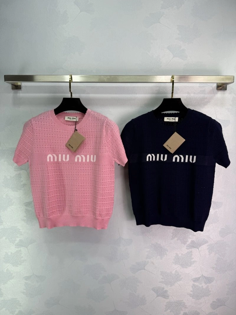 Miu Miu T-Shirts Durable 152974