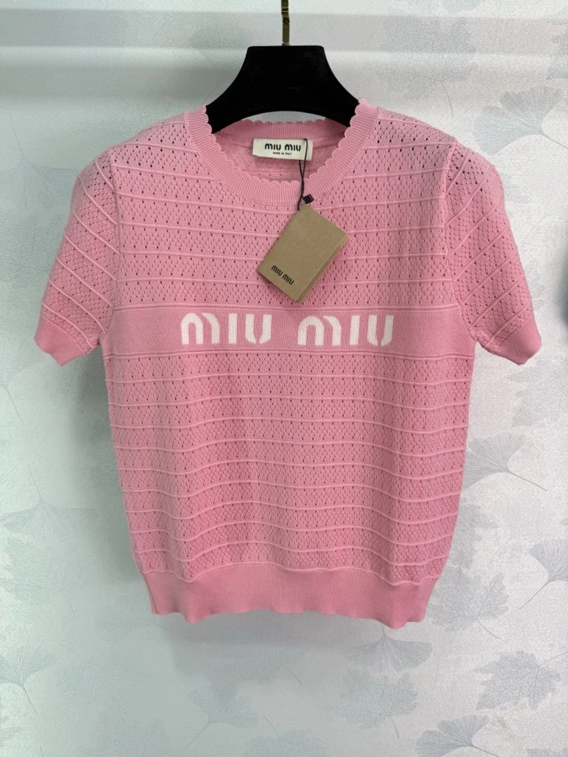 Miu Miu T-Shirts Durable 152974
