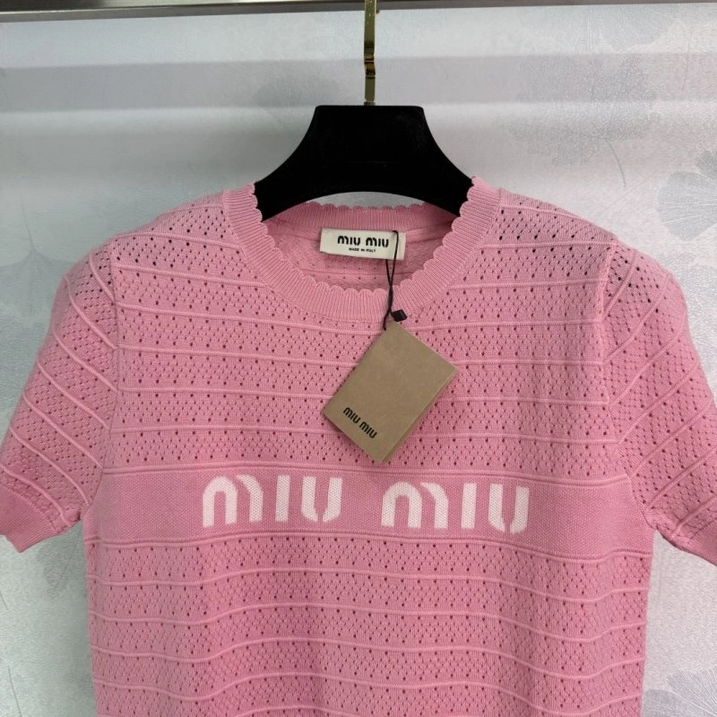 Miu Miu T-Shirts Durable 152974