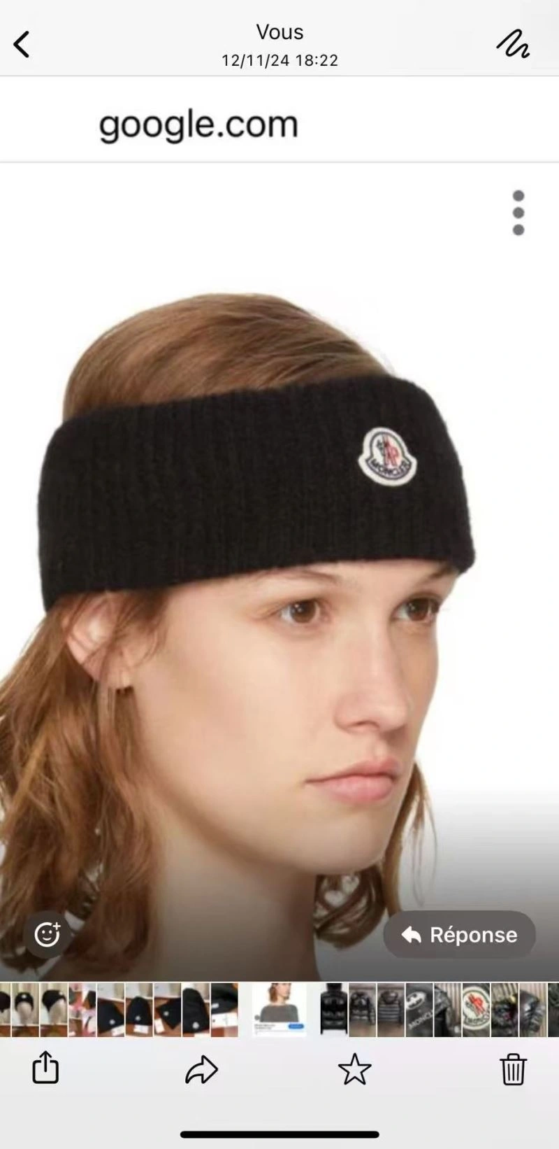 QuickDry Moncler Hair Hoop 264929