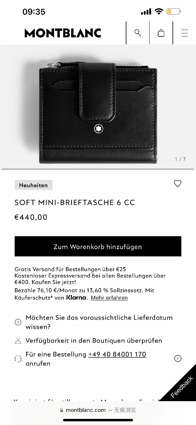 Neat Montblanc Wallets Purse 38488