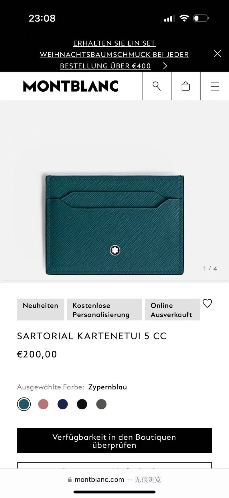 FreshLook Montblanc Wallets Purse 38401