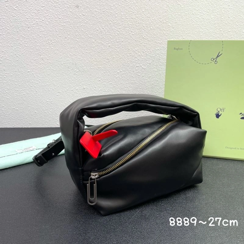Off White Clutch Bags ZipUp 83141
