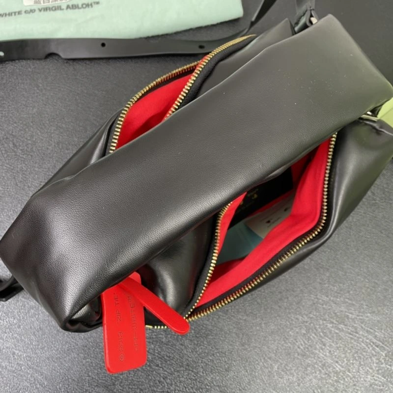 Off White Clutch Bags ZipUp 83141