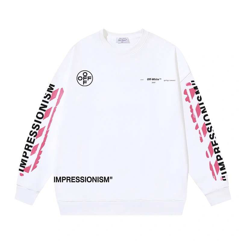 Sporty Off White Hoodies 146785