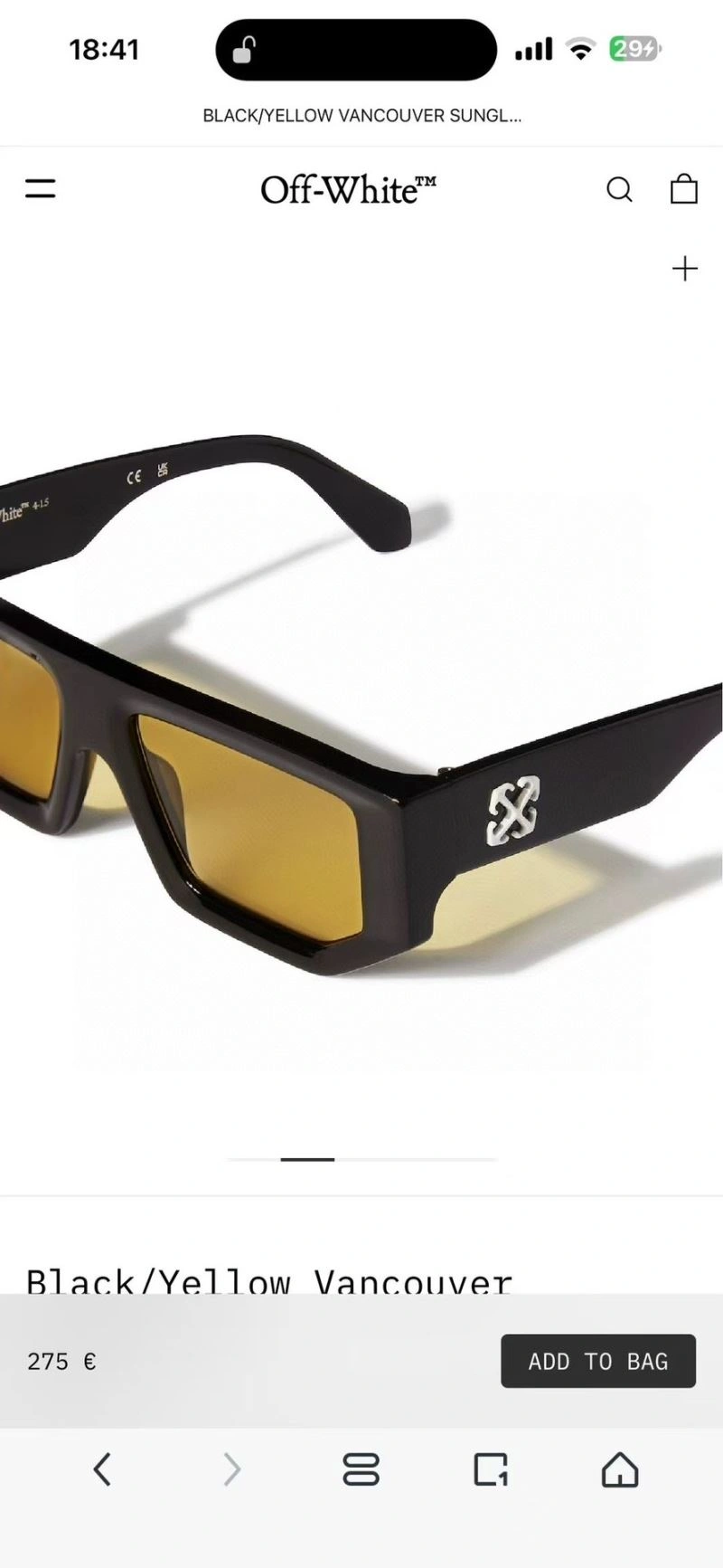 Stretchable Off White Sunglasses 281771
