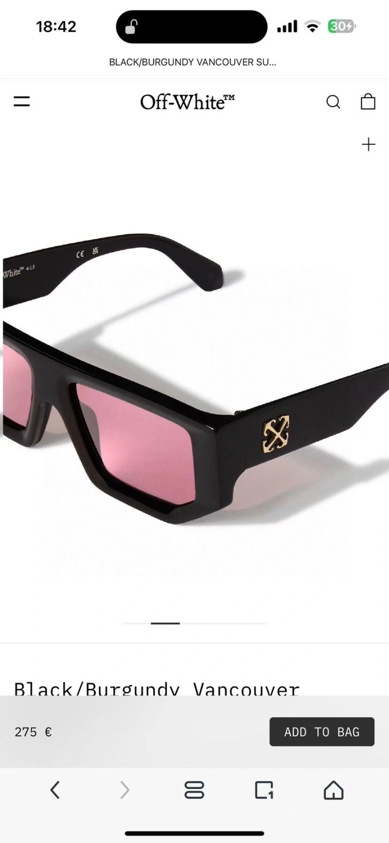 Stretchable Off White Sunglasses 281771