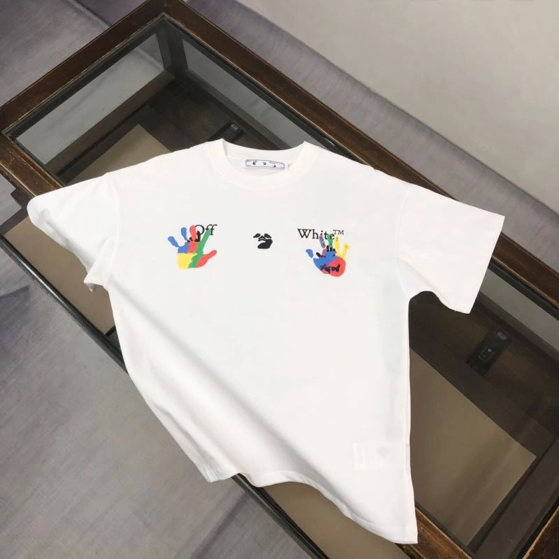 Sporty Off White T-Shirts 146751