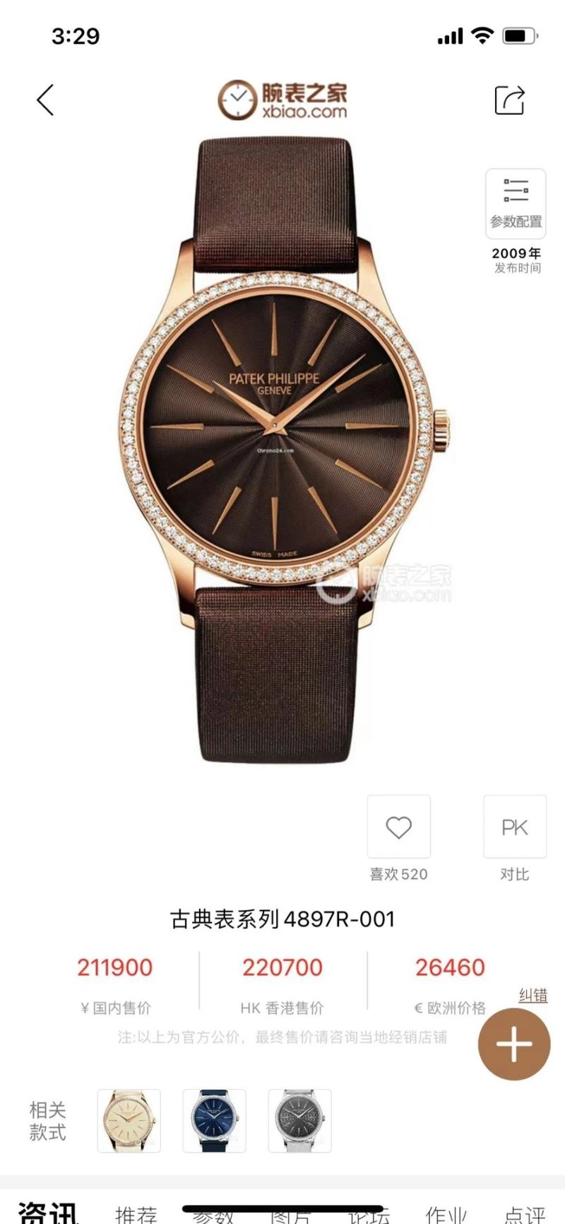 PATEK PHILIPPE Watches UrbanChic 197864
