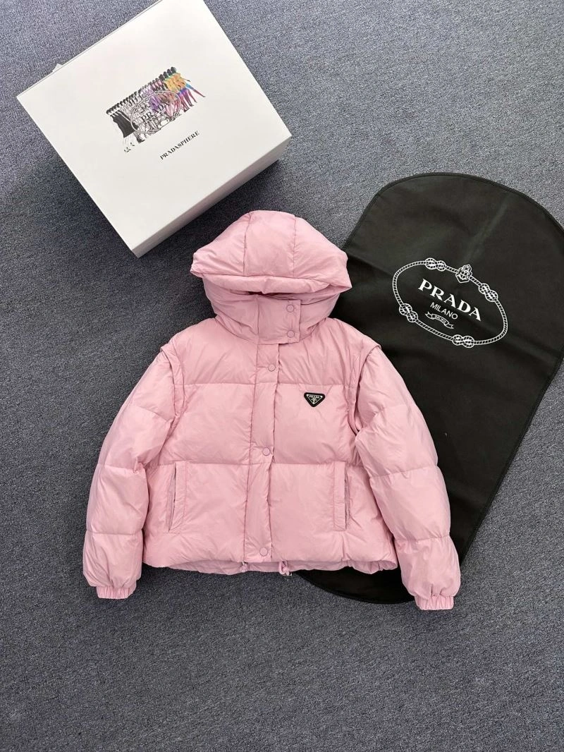 ZipUp Prada Down Jackets 172134