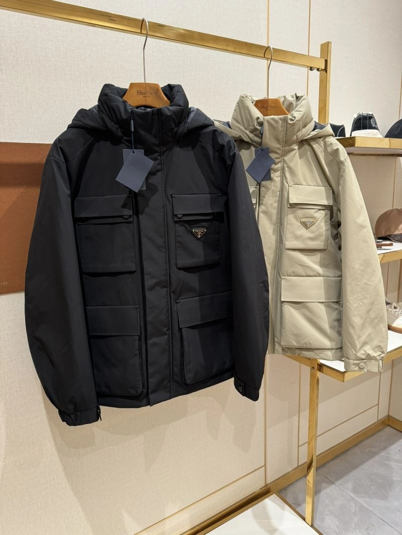 Prada Down Jackets SmoothTexture 172017