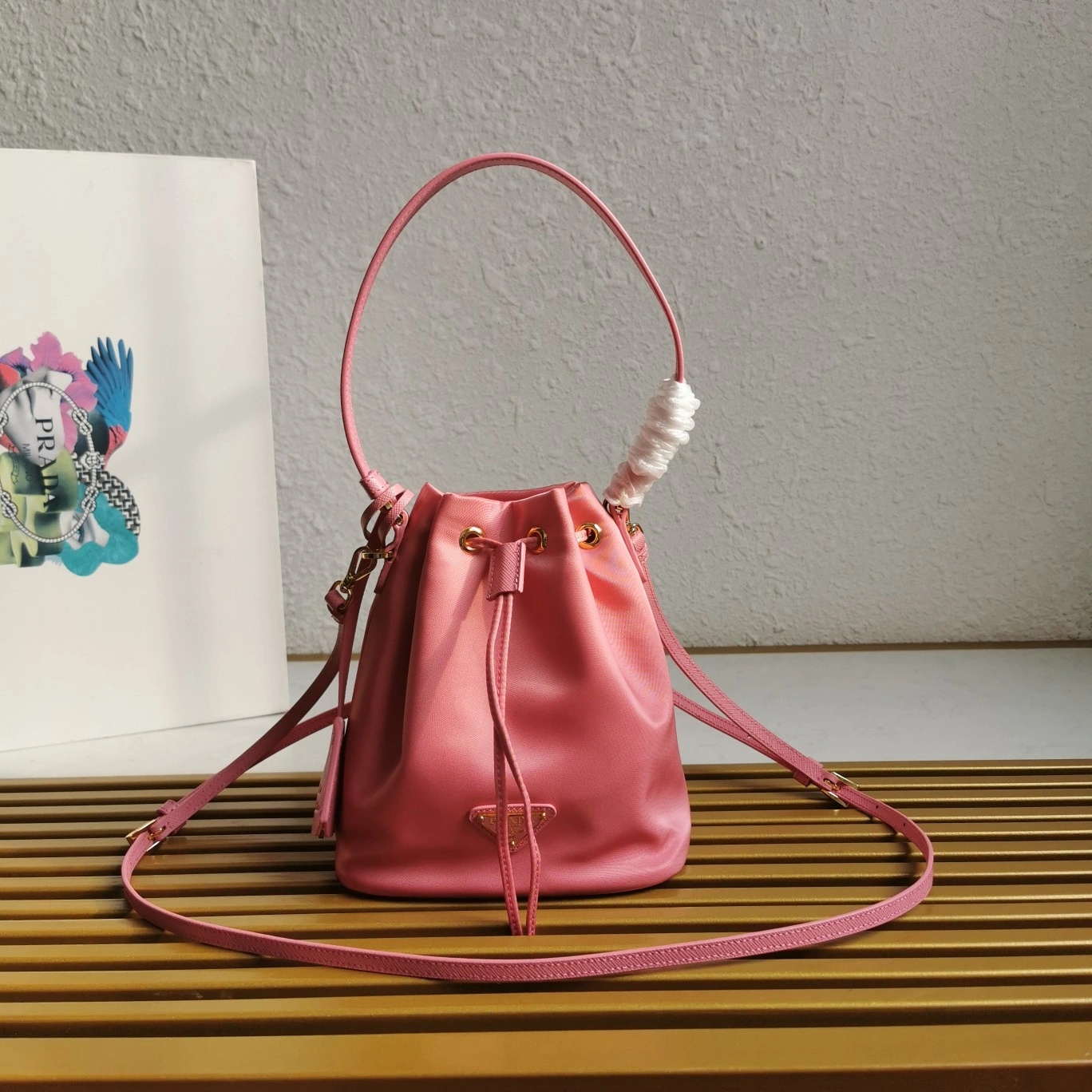 Bold Prada Drawstring Bags 73626
