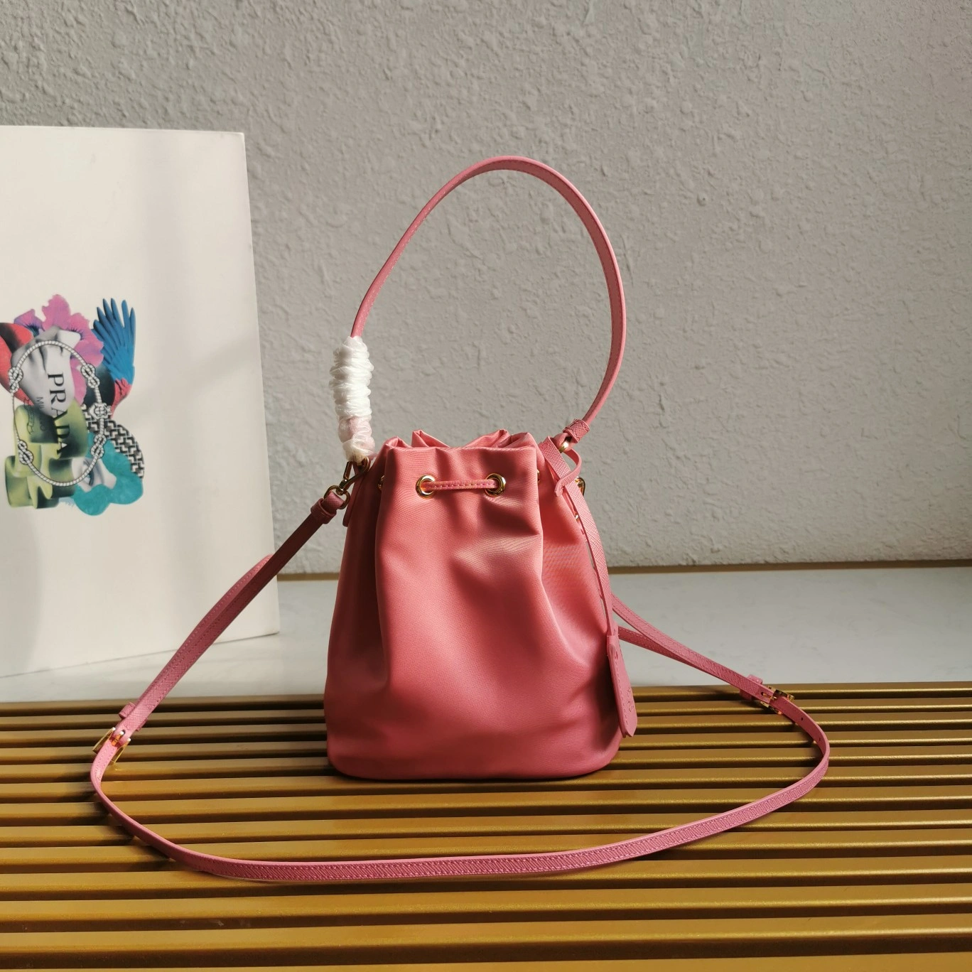 Bold Prada Drawstring Bags 73626