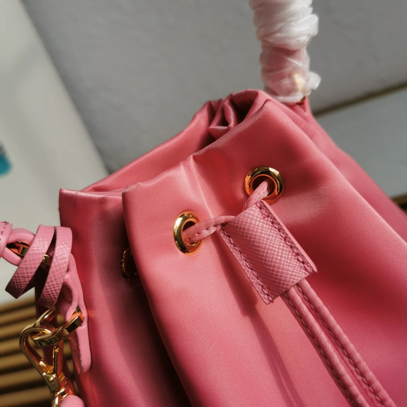 Bold Prada Drawstring Bags 73626