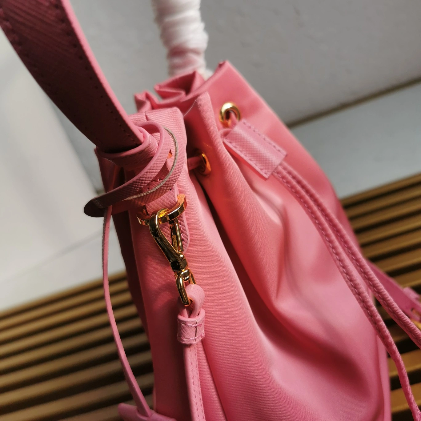 Bold Prada Drawstring Bags 73626