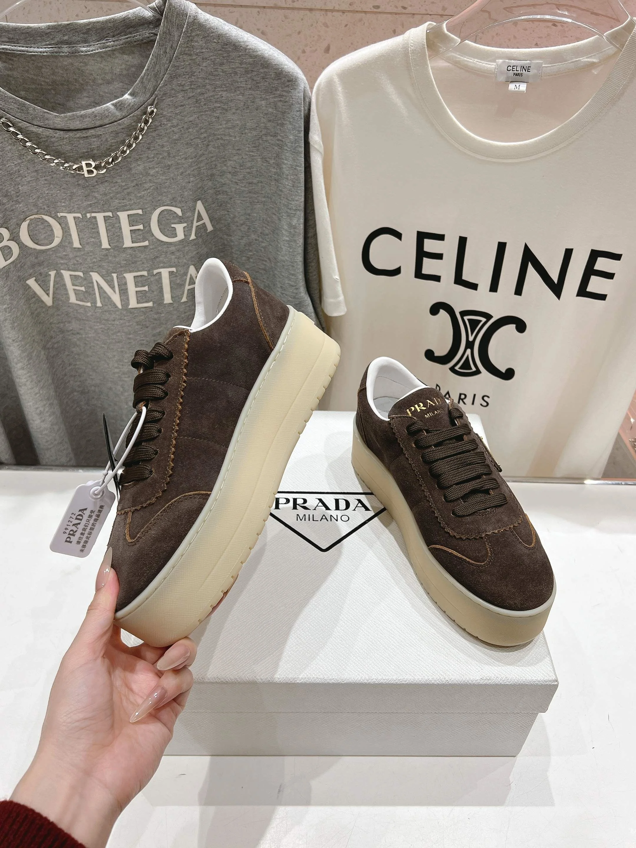 Prada Low Shoes Fashionable 34222