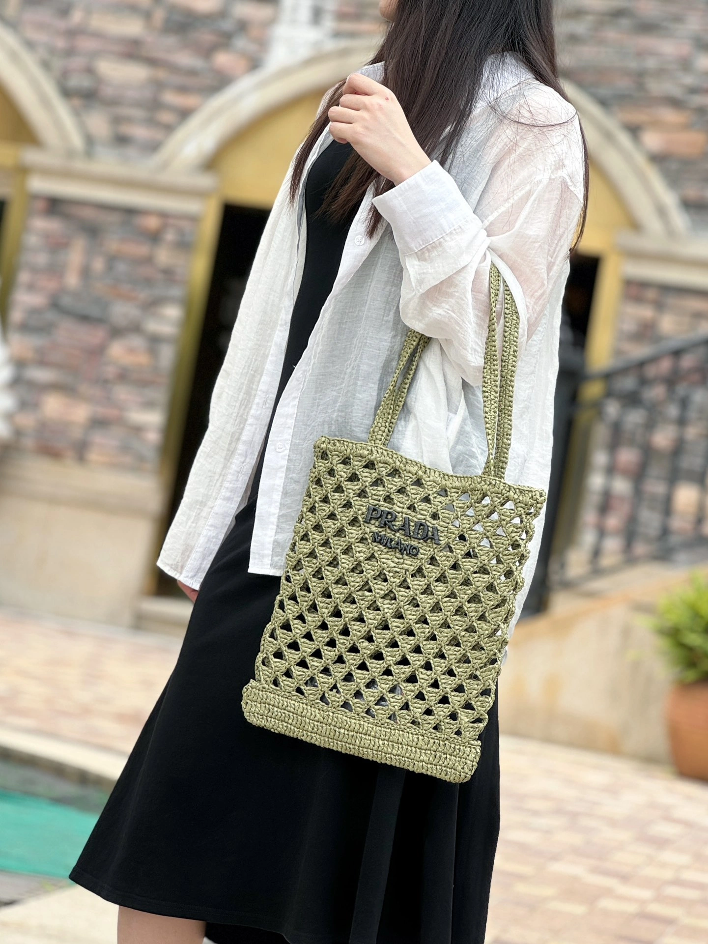 SmoothTexture Prada Shopping Bags 73651