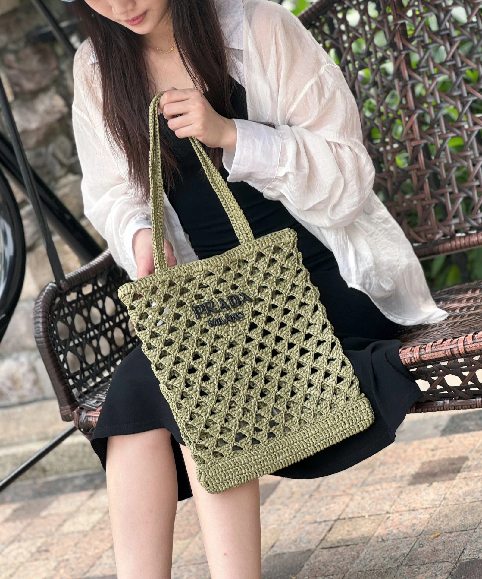 SmoothTexture Prada Shopping Bags 73651