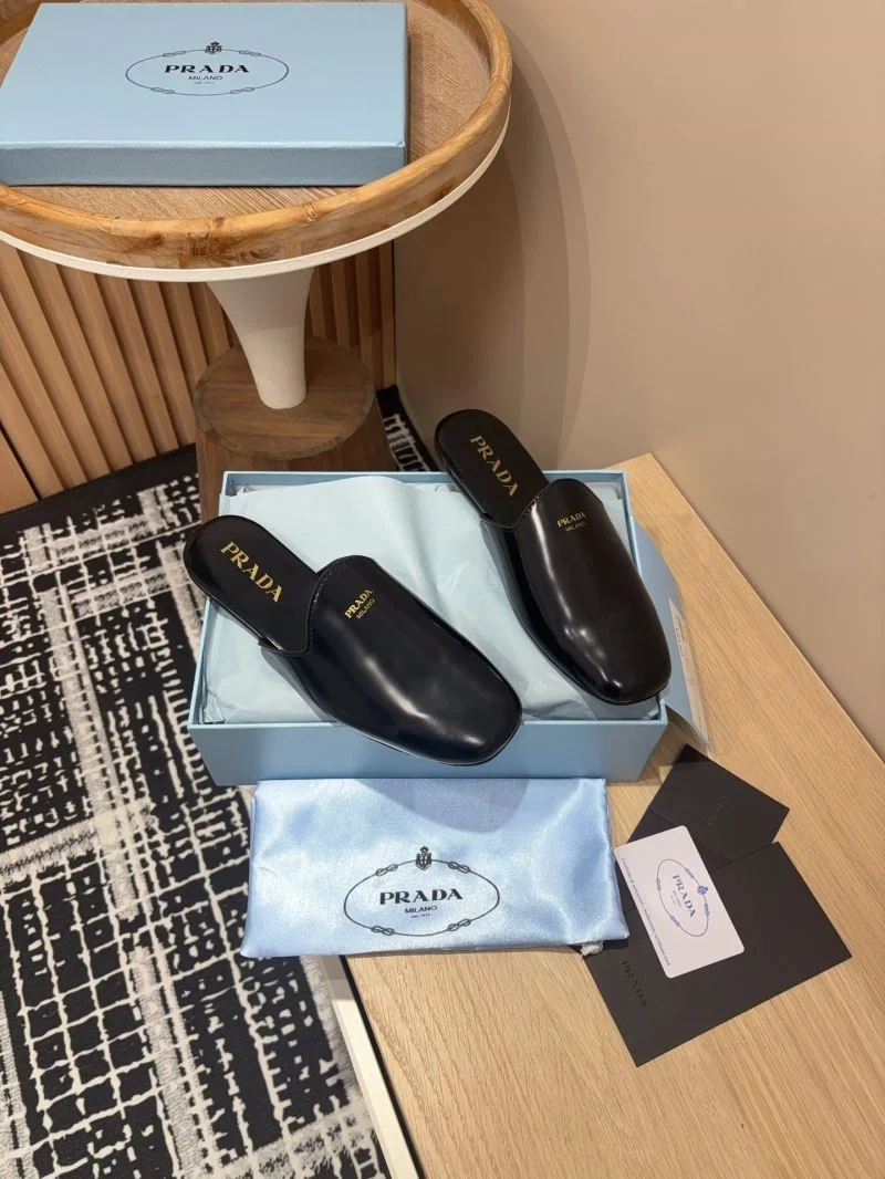 Minimalist Prada Slippers 34925