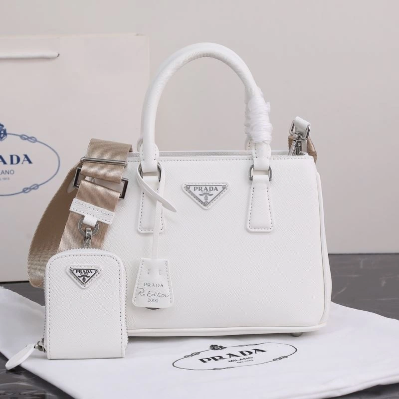 Prada Top Handle Bags Breathable 87129