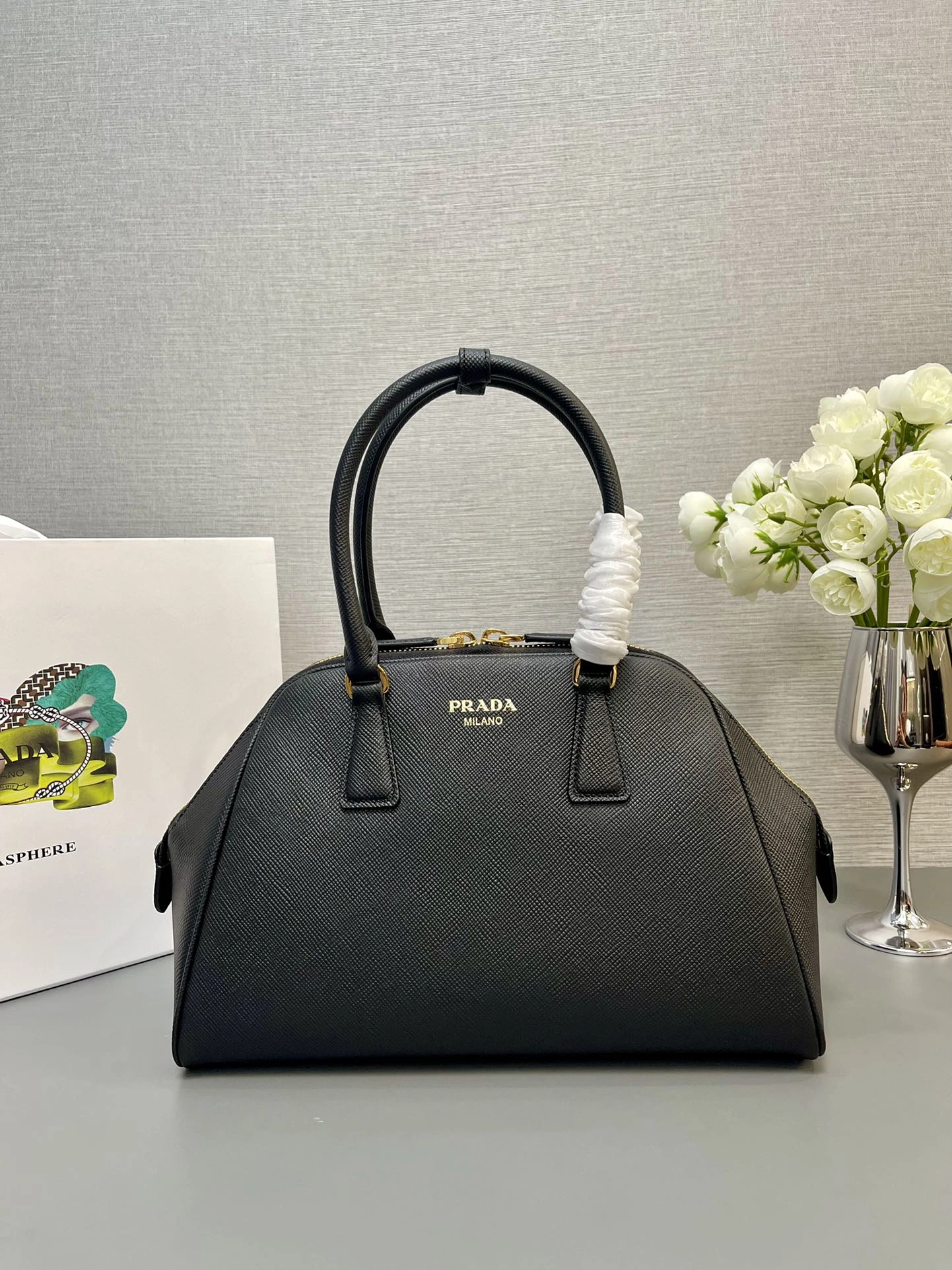 Trendy Prada Top Handle Bags 71639