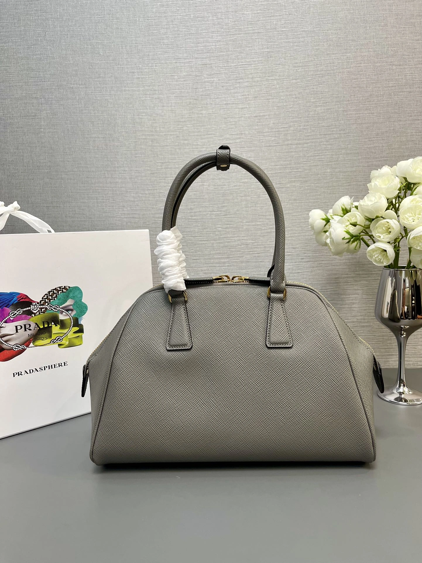 WaterResistant Prada Top Handle Bags 71630