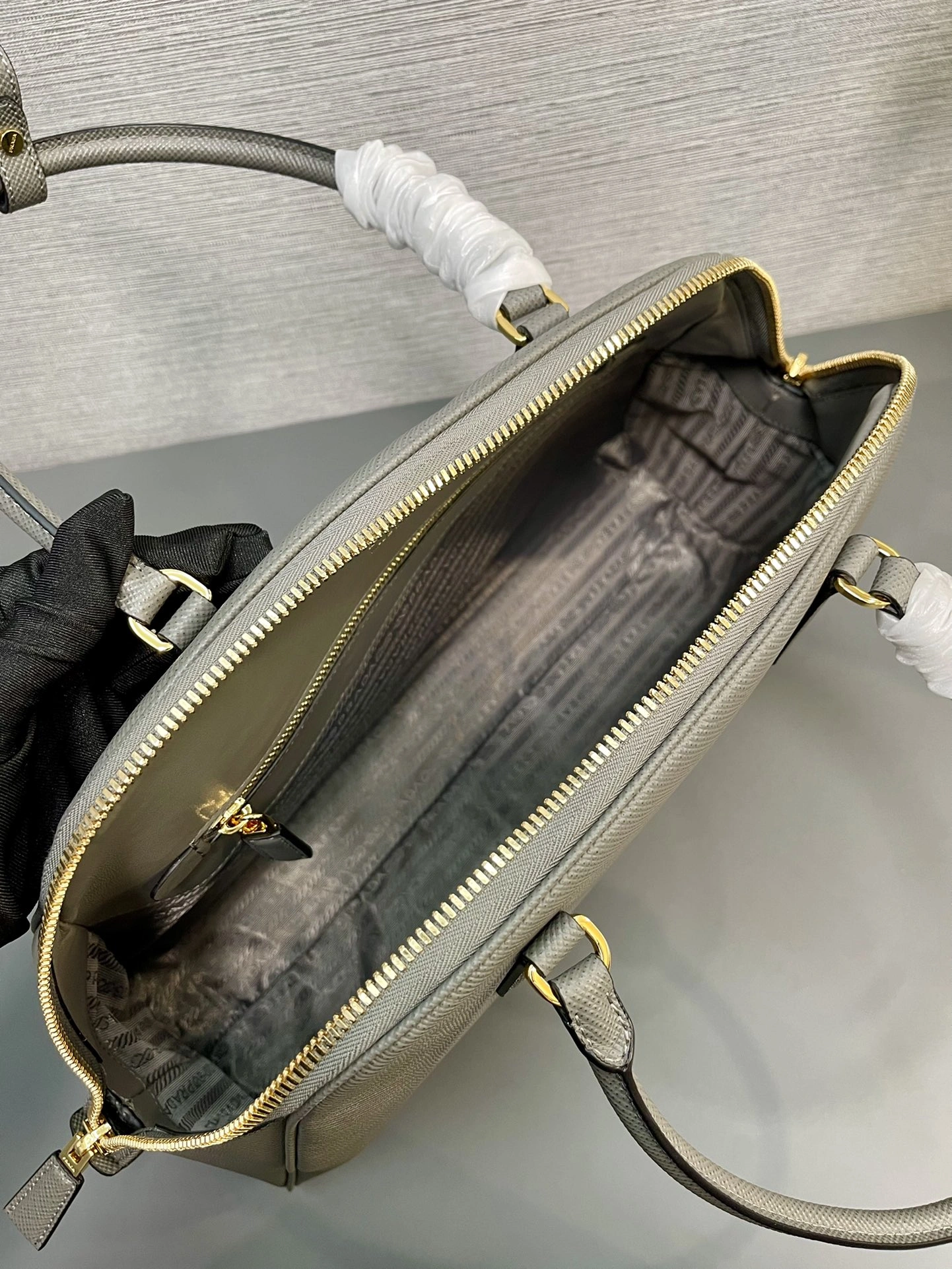 Prada Top Handle Bags Stretchable 71637