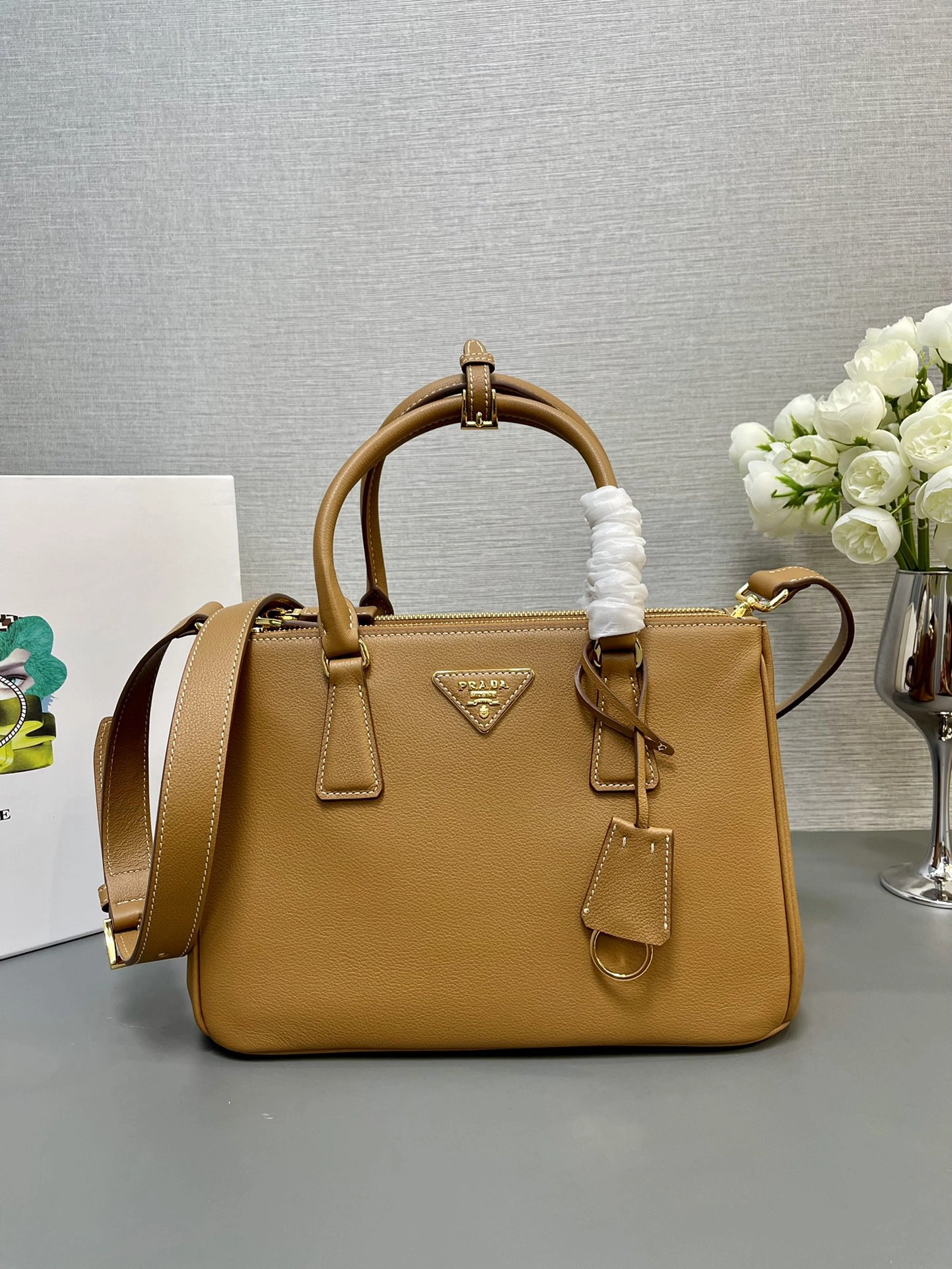 Tailored Prada Top Handle Bags 71653