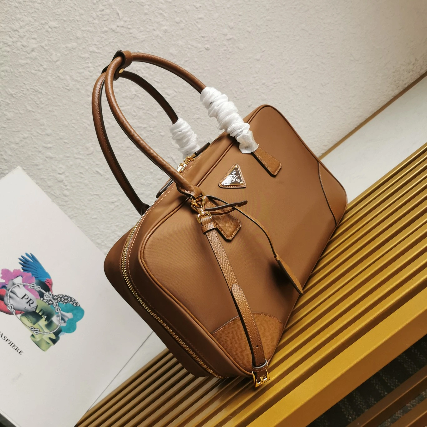 Prada Top Handle Bags Breathable 71546