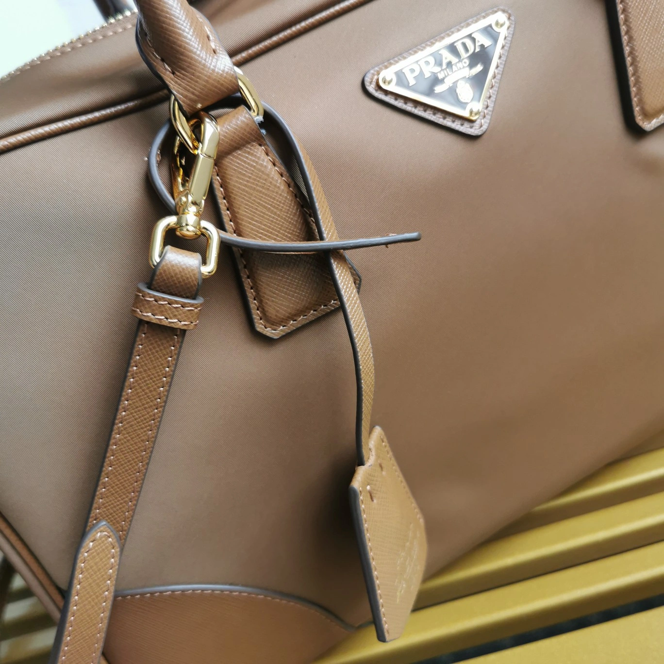 Prada Top Handle Bags Breathable 71546