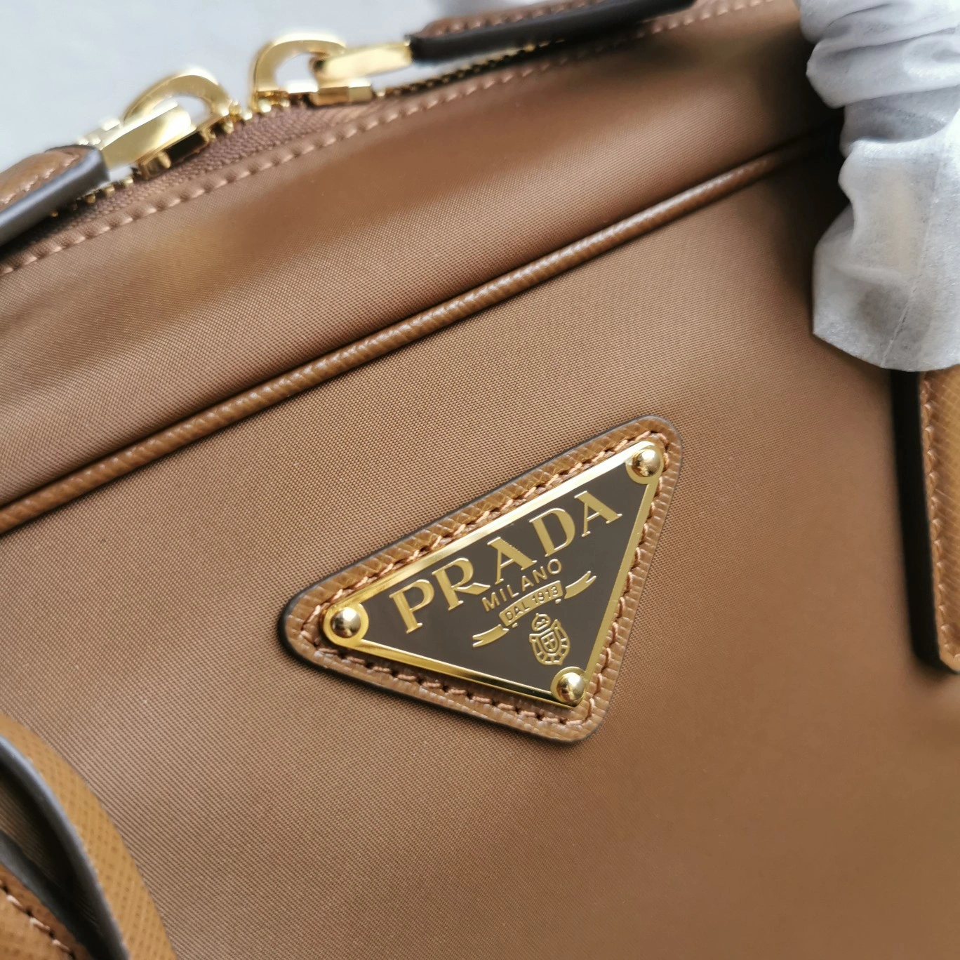 Prada Top Handle Bags Breathable 71546