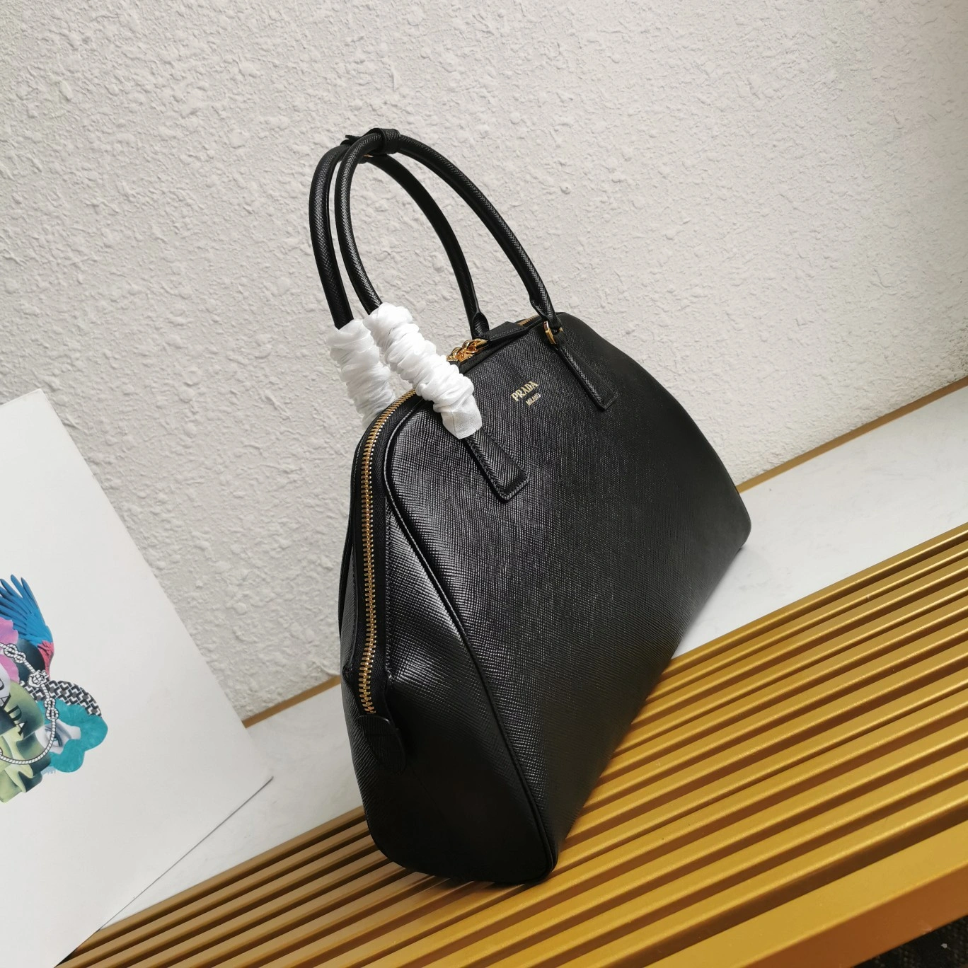 Comfortable Prada Top Handle Bags 71503