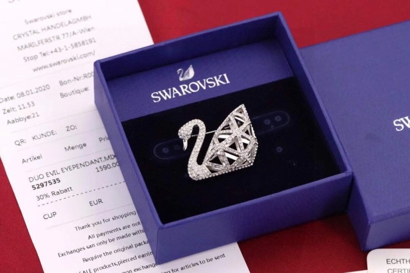 Sleek Swarovski Brooches 251802