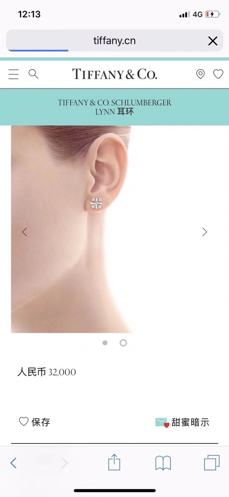 Tiffany Earrings ZipUp 253148