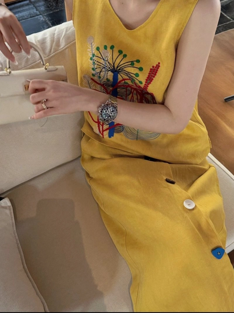 Unclassified Brand Dress Stretchable 153996