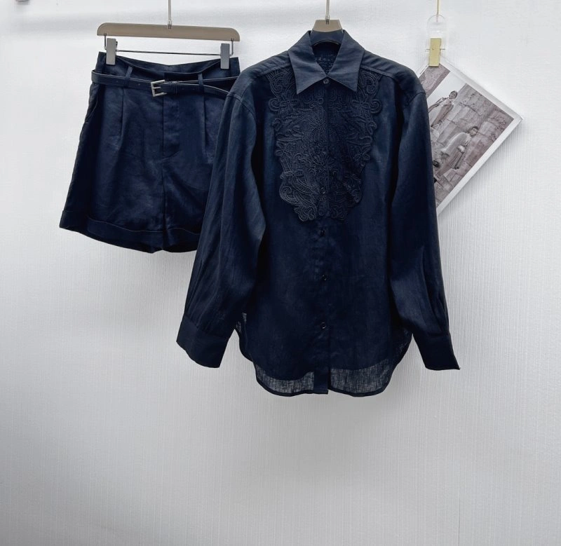 Sporty Unclassified Brand Short Suits 155407