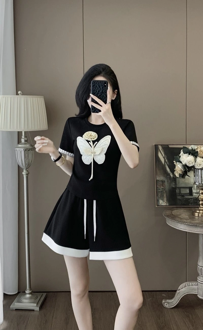 Sporty Unclassified Brand Short Suits 153562